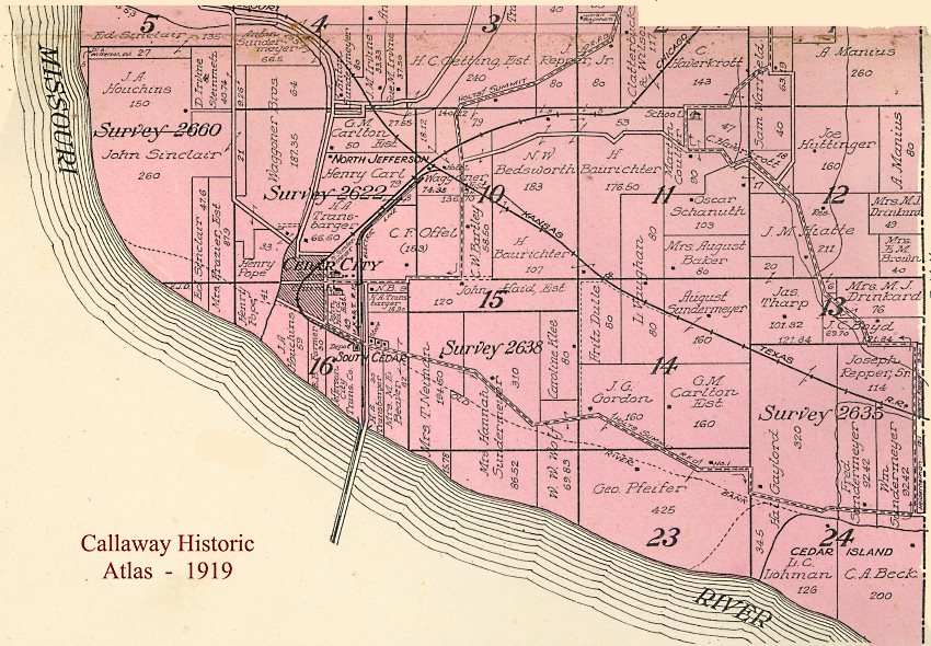 1919 - Callaway County Historic Atlas - Twn44N  Rng11W