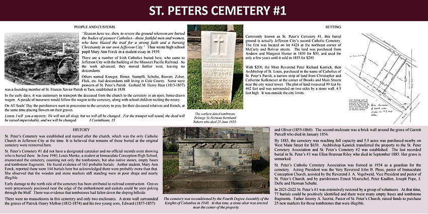  Proposed Board About Old St. Peter's #1 Cemetery 