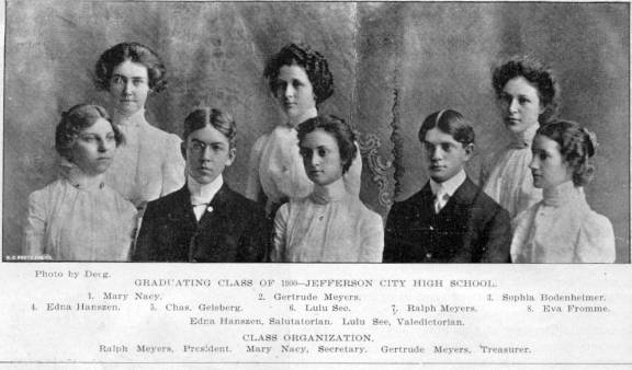 Graduating Class of 1900 - Jefferson City High School