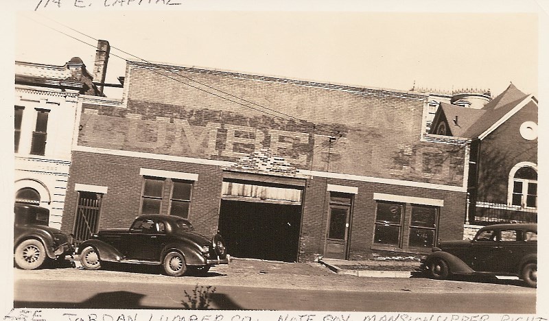 Lee Jordan Lumber Co., 114 E. Capitol Ave. (Gov. Mansion rear right)
