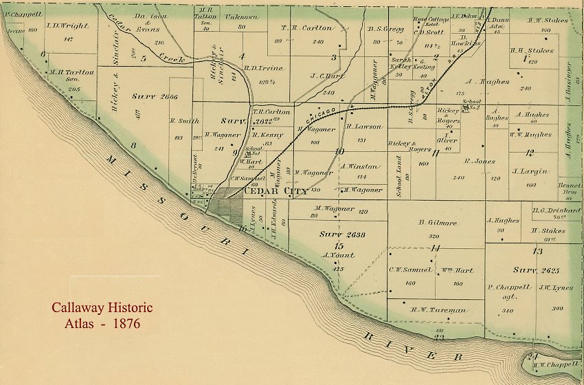 1876 - Callaway County Historic Atlas - Twn44N  Rng11W