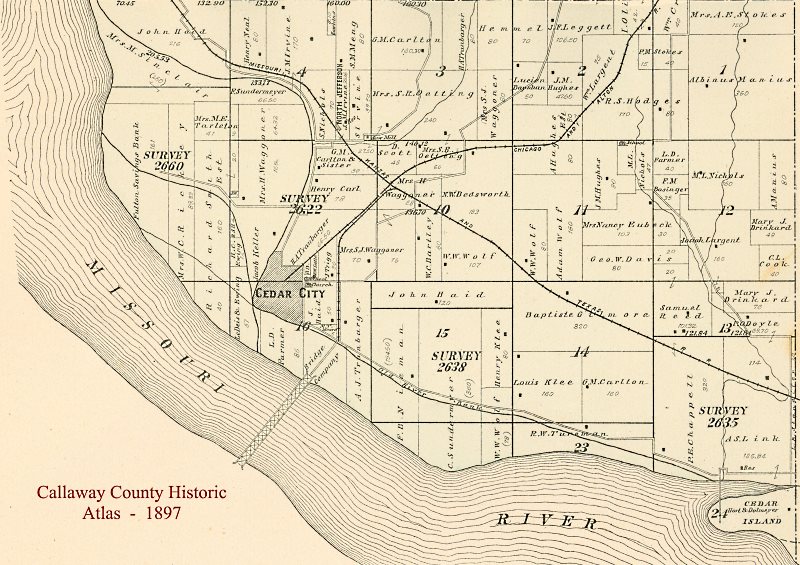 1897 - Callaway County Historic Atlas - Twn44N  Rng11W