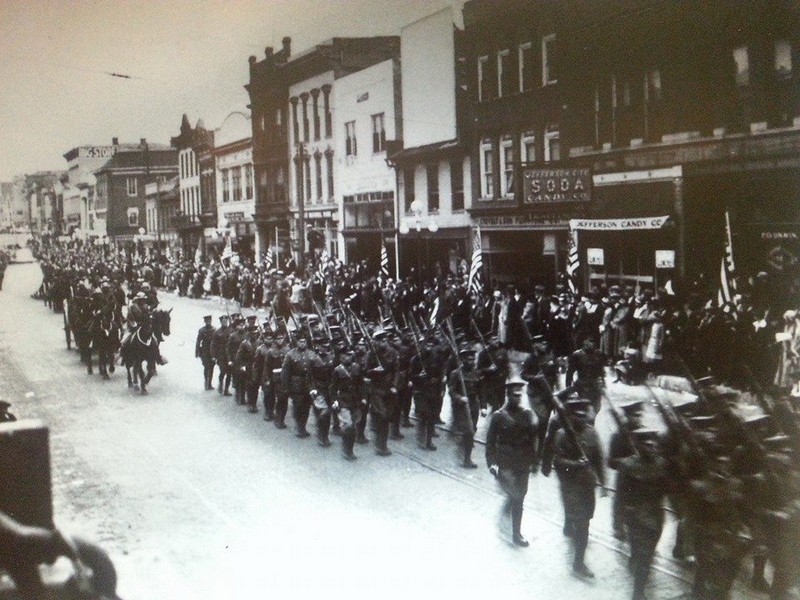 WW1 Military Parade on E. High St.